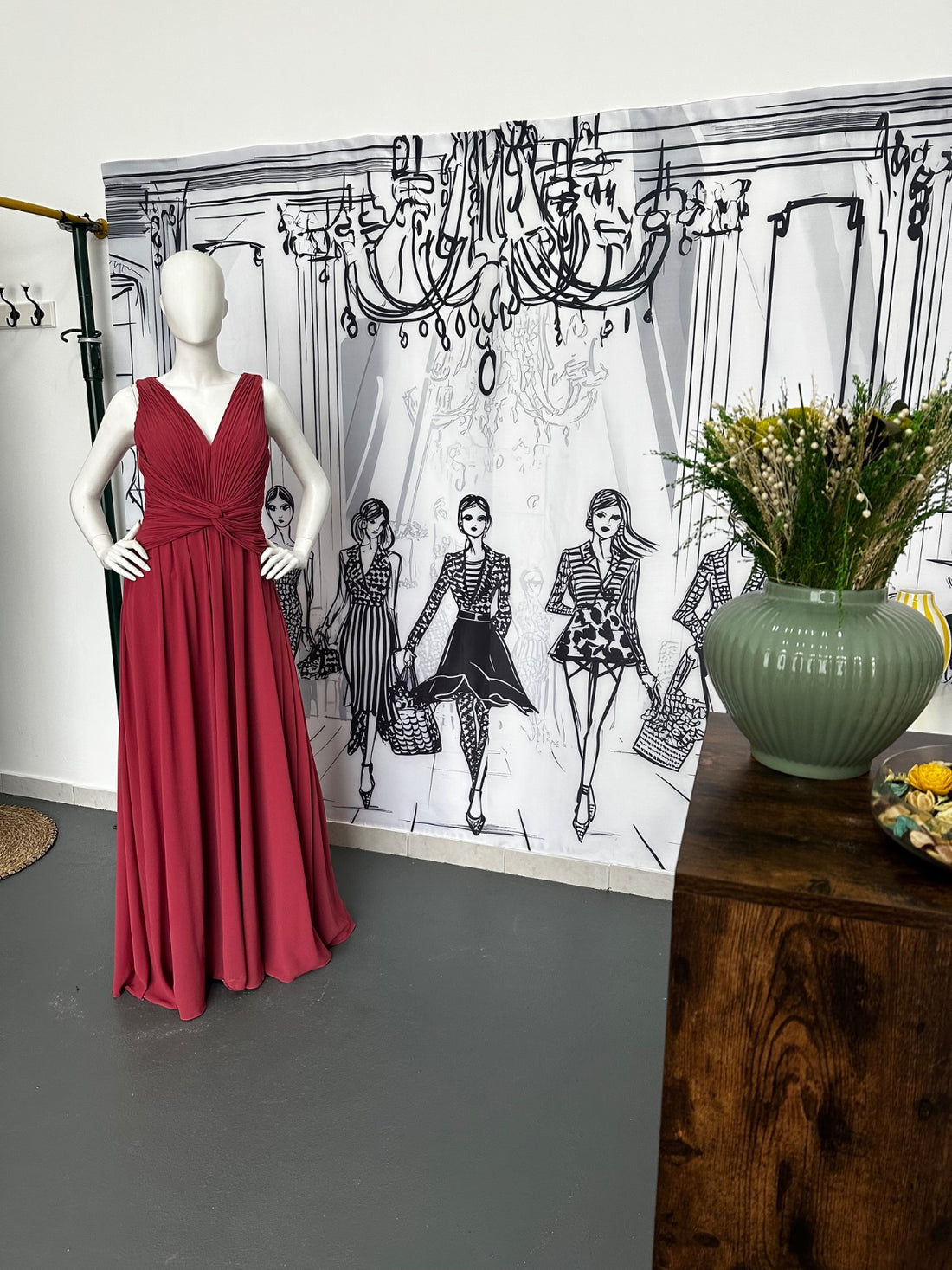 Trespasse Boutique de Vestidos de Cerimónia–Marca Registada+Stock+Loja Equipada