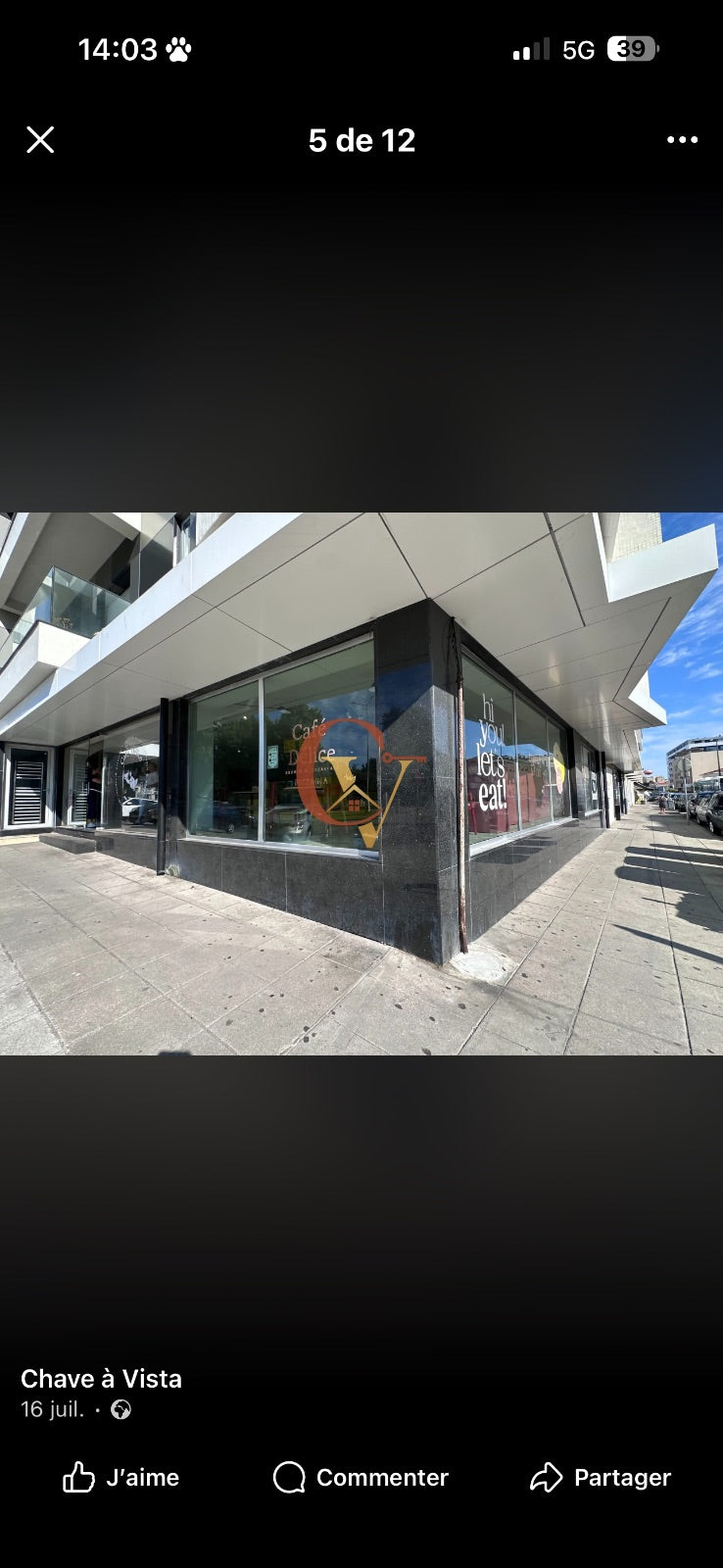 Trespasse  316m2 ( 3 lojas)